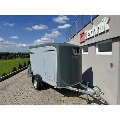 DEBON Nebržděný skříňový přívěs C255 UB, COMPOSITE, ŠEDÝ, 750 kg