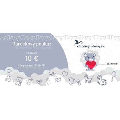 Darčekový poukaz v hodnote 10 € Druh: Neutrálne