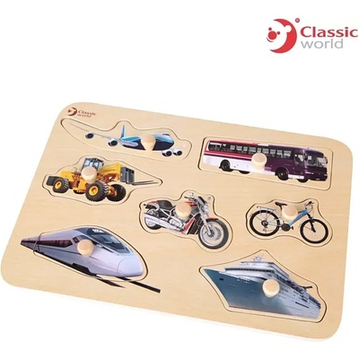 Classic World Дървен Пъзел Транспорт - Classic World
