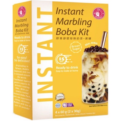 O's Bubble instantný bubble tea brown sugar 4 x 60 g