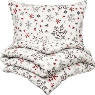 4Home obliečky mikroflanel Snowflakes 160x200 70x80