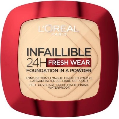 L'Oréal Infaillible 24H Fresh Wear Foundation In A Powder дълготраен прахообразен фон дьо тен 9 g нюанс 130 True Beige