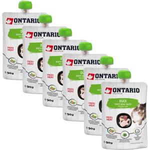ONTARIO Cat пате с вкусно месо от патица 6 x 90 г