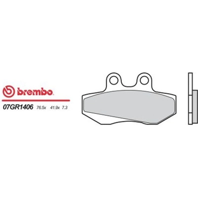 Predné brzdové doštičky / obloženie Brembo Aprilia 125 PEGASO 1989 - 1991 směs 06