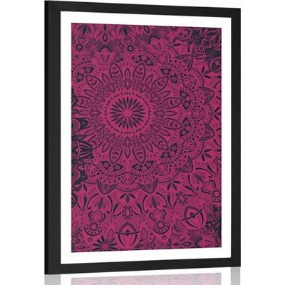 Plakát s paspartou stylová Mandala - 60x90 no frame