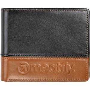 MEATFLY кожена портмоне Eddie Premium Black / Oak Meatfly | Cheren | МЪЖЕ | ЕДИН РАЗМЕР