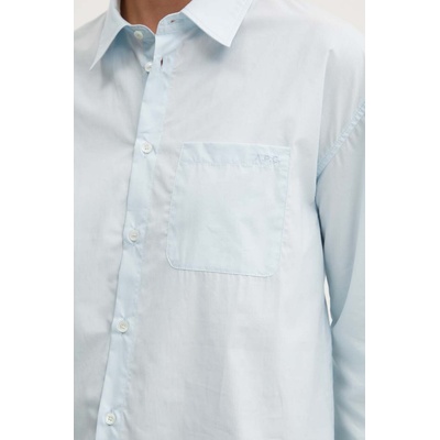 APC Памучна риза A. P. C. chemise boyfriend brodee (COEVD.F12550)