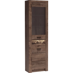 Bogdan Furniture Europe Витрина висока Indianapolis I-23, тъмна пепел