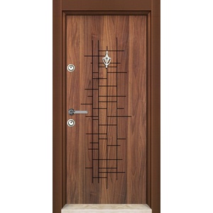 Starsteeldoor Блиндирана врата Parkdor SL 207 Металик орех (цена без монтаж)