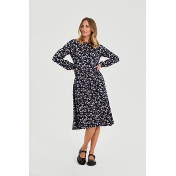 Moodo Тъмносини миди рокли с цветя Moodo Moodo | Bezhov | ЖЕНИ | XXL
