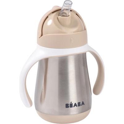 Beaba Hrnek termoizolační s brčkem nerez 250 ml Clay Earth