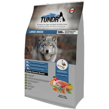 TUNDRA LARGE BREED Adult - висококачествена храна за пораснали кучета от едри породи, БЕЗ ЗЪРНО, с Пуйка и херинга, 3, 18 кг, Германия - 16162