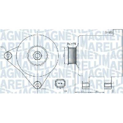 Alternátor MAGNETI MARELLI 063732015010