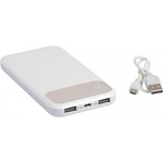 TOPS Външна батерия Silicon Valley, 10 000 mAh, сиво-бяла (4035475077048)