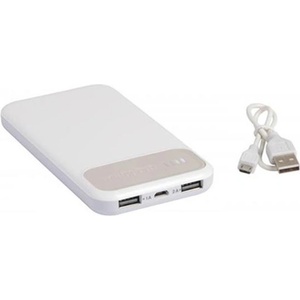 TOPS Външна батерия Silicon Valley, 10 000 mAh, сиво-бяла