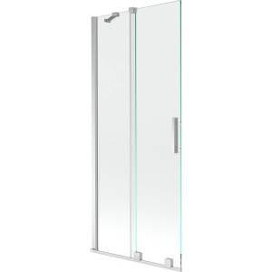 Mexen Velar двукрила плъзгаща се вана преграда 80 x 150 cm, прозрачна, хром (896-080-000-01-01)