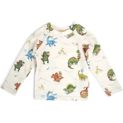 Filibabba Plavky Nor Tričko s dlhým rukávom UV+ Dino Bech