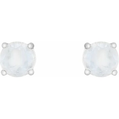 Eppi Zlaté minimalistické náušnice s mesačnými kameňmi Olivette E41793