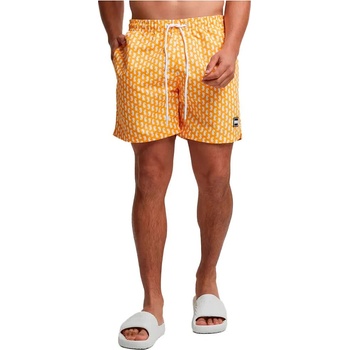 Urban Classics Бански гащета Urban classics Pattern swimming shorts - Yellow (Magic Mango / Sea Horse)