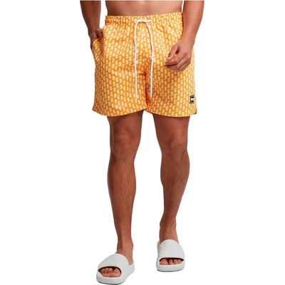 Urban Classics Бански гащета Urban classics Pattern swimming shorts - Yellow (Magic Mango / Sea Horse)