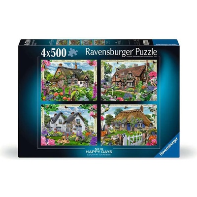 Ravensburger 4x500 dílků Happy Days č. 10 Venkovské zahrady