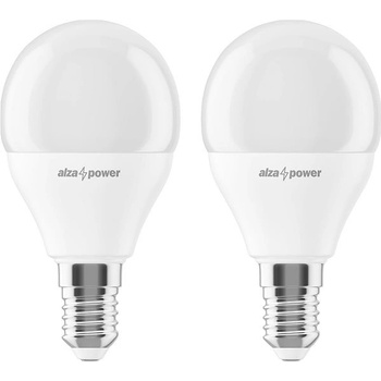 Alzapower LED 8-55W, E14, P45, 2700K, set 2ks 2ks