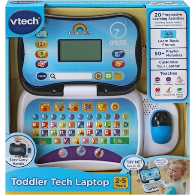 VTech Образователна играчка Vtech - Лаптоп, син (на английски език) (V524803)