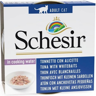 Schesir Cat Adult Tuniak a ančovičky vo vlastnej šťave 85 g