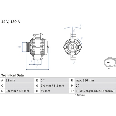 Alternátor BOSCH 0 986 084 590