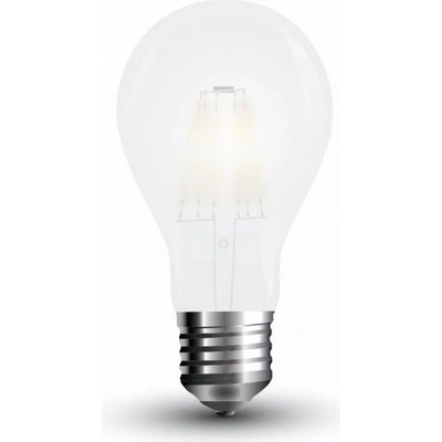 V-TAC Retro LED žiarovka 4W, E27, 400LM, A60, Frost Cover Studená biela 6400K