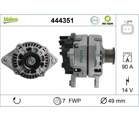 Alternátor VALEO 444351