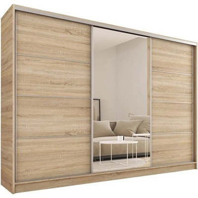 Nejlevnější nábytek LITOLARIS 250 se zrcadlem dub sonoma – Zbozi.Blesk.cz