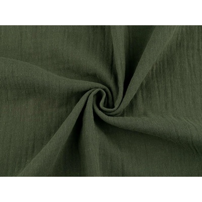 Stoklasa Mušelín / dvojitá gázovina Balení: 1 m, Varianta: 19 (109) zelená khaki 19 (109) zelená khaki