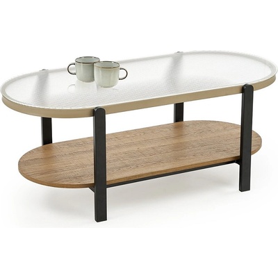 Halmar Холна маса kamala дъб натурален / черна