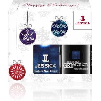 Jessica Зимен комплект Jessica: Персонализирани цветове Лак за нокти Light Up The Sky 148 ml + Професионална GELeration Полупостоянен лак за нокти Light Up The Sky 15 ml
