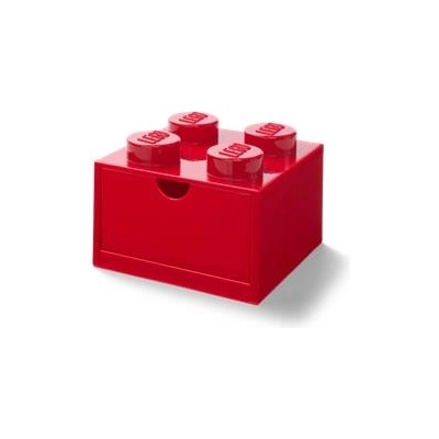 LEGO Кутия за съхранение за бюро, с чекмеджета, LEGO "Brick 2x2", червена 40201730 (40201730)