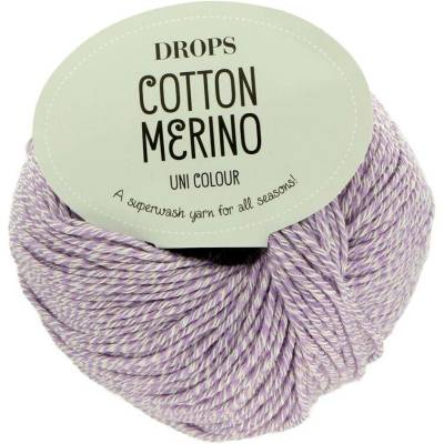 Drops Bavlna Merino 31 melírovaná fialová