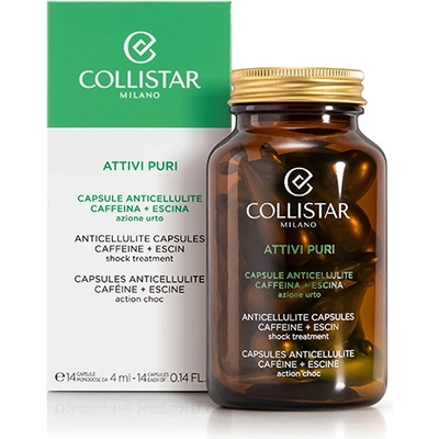 Collistar Pure Actives Anticellulite Capsules кофеинови капсули против целулит за жени 14 бр