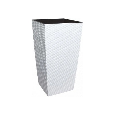 Trebor Kvetináč RATO square biely 32,5x32,5x61cm