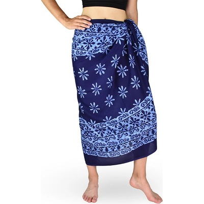 Thajsko Sarong-Pareo REN kvietok modrá