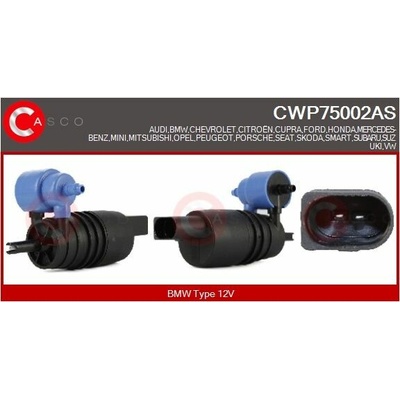 Vodní čerpadlo ostřikovače, čistění skel CASCO CWP75002AS