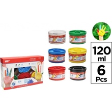 Eberhard Faber Prstové farby základné 6 x 100 ml