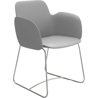 VONDOM PEZZETTINA Šedé plastové zahradní křeslo