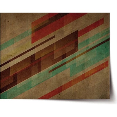Sablio Plagát Hnedá abstrakcia - 90x60 cm