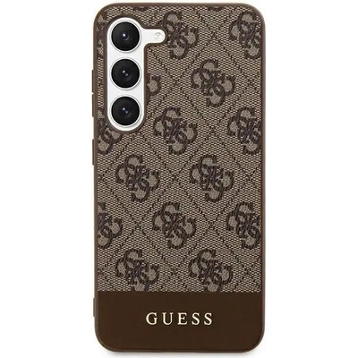 GUESS Кейс Guess 4G Stripe Collection за Samsung Galaxy S24 Plus, кафяв (GUE003539-0)
