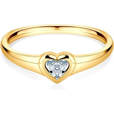 Savicki Zásnubní prsten žluté zlato diamant SAVR81531 Y