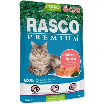 Rasco Premium Cat Sterilized Salmon Spirulina 85 g