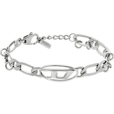 Diesel Moderní unisex náramek D Logo DX1599040