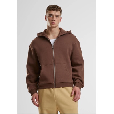 Urban Classics Fluffy Zip Hoody chocolatebrown XXLUB-TB7284-14274 - Бял, размер 4XL