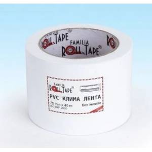 ROLL TAPE ЛЕНТА Roll Tape МОНТАЖНА ЗА КЛИМАТИЦИ БЕЗ ЛЕПИЛО 75мм х40м БЯЛА (050203)